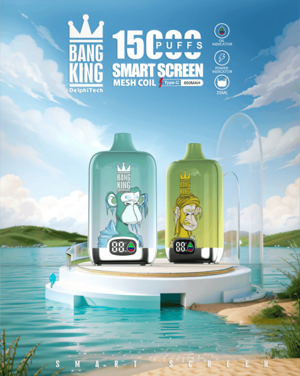 Bang King Smartscreen 15000 (15K)Puffs Disposable Vape