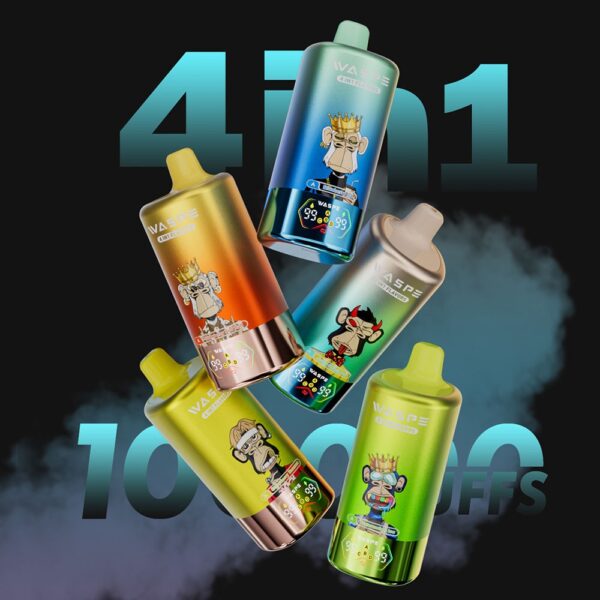 WASPE & Remit 100000 (100K) Puffs 4 in 1 Disposable Vape