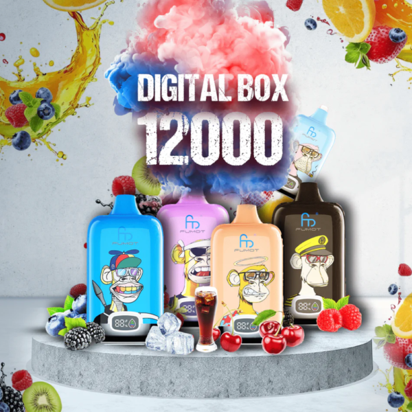 Fumot Digital Box 12000 (12K) Puffs Disposable Vape