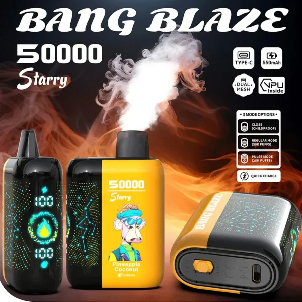 Bang Blaze Starry 50000 (50K)Puffs Dual-Mode Disposable Vape