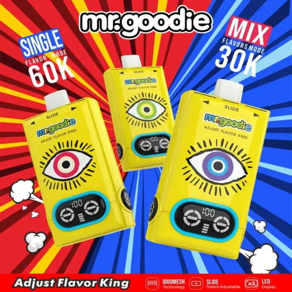 Mr.Goodie Adjust Flavor King 60000 (60K) Puffs Triple Flavor Disposable Vape