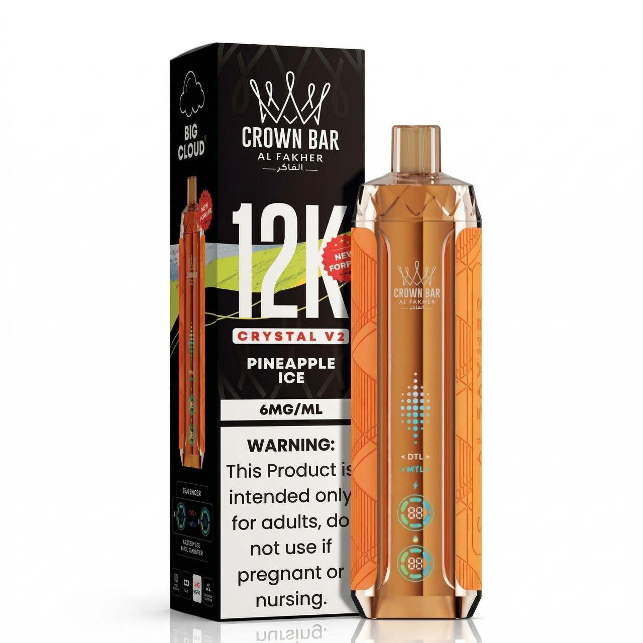 Al_Fakher_Crown_Bar_Crystal_V2_12K_Puff_Disposable-Pineapple_Ice__46844