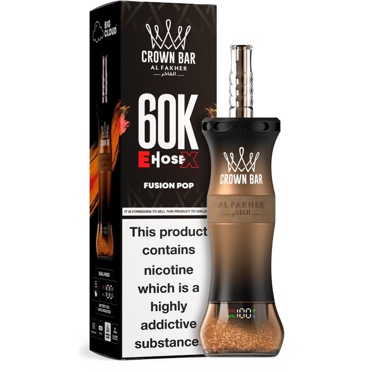 Al_Fakher_Crown_Bar_E_Hose_X_60K_Puff_Disposable_Fusion_Pop__74231