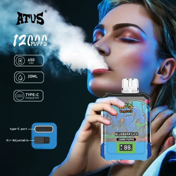 ATVS Warship 12000 (12K) Puffs Rechargeable Disposable Vape