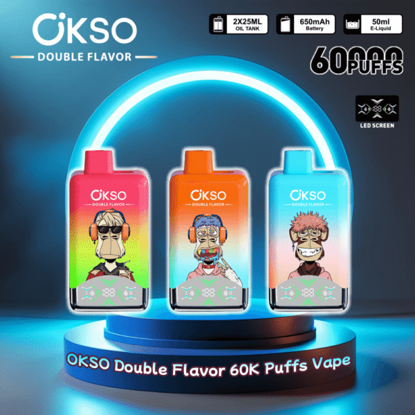 Okso Double Flavor 60000(60K) Puffs Disposable Vape