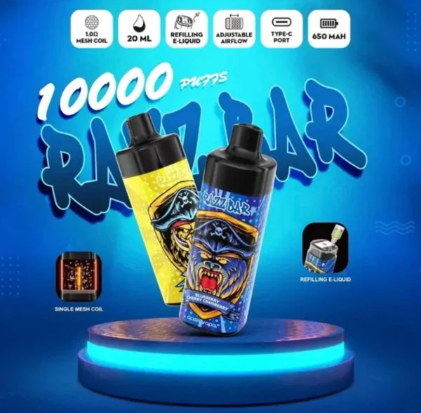 Razz Bar 10000 (10K) Puffs Disposable Vape