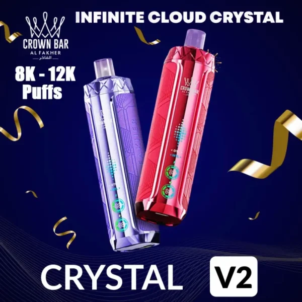 Al Fakher Crown Bar Crystal V2 12000 (12K)Puffs Disposable Vape
