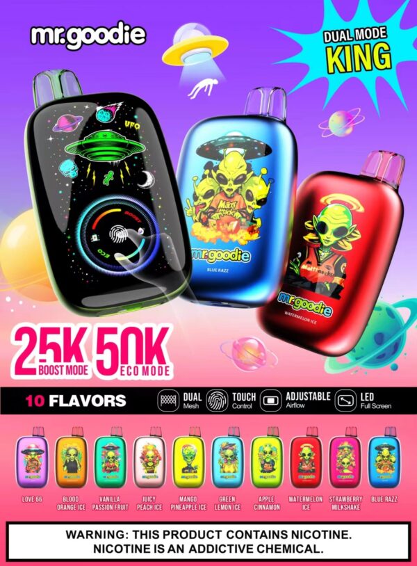 Mr.Goodie Dual Mode King 50000 (50K) Puffs Disposable Vape