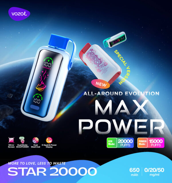 VOZOL Star 20000 (20K) Puffs Disposable Vape