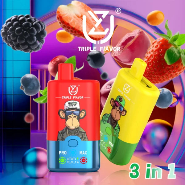 UZY Triple Flavor 60000  (60K) 60K Puff 3-in-1 Disposable Vape