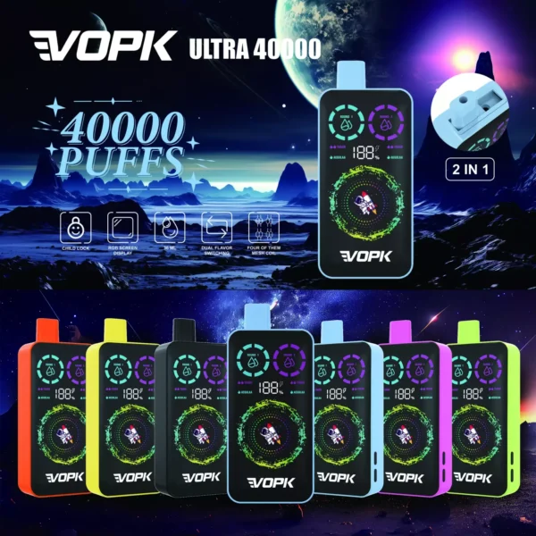 VOPK ULTRA 40000 (40K) Puffs Adjustable Disposable Vape