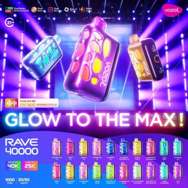 Vozol Rave 40000(40K) Puffs Disposable Vape