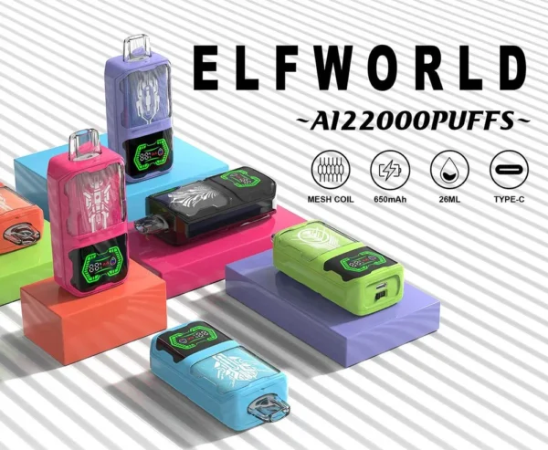 ELF WORLD AI22000 (22K) Puffs Disposable Vape