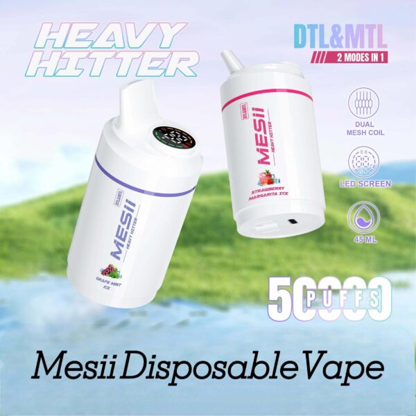 Mesii Shisha Heavy Hitter 50000 (50K) Puffs Disposable Vape