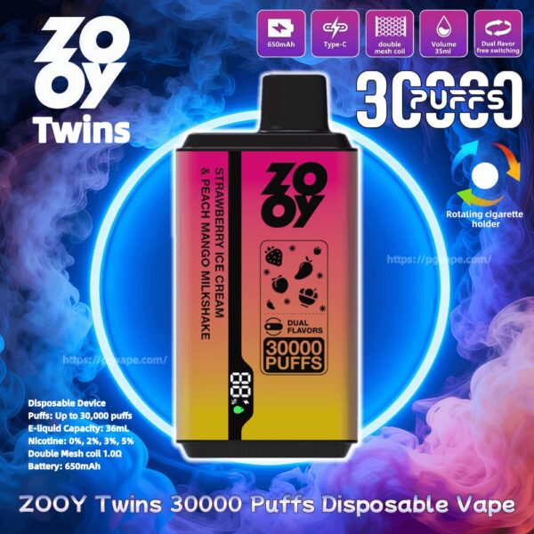 Zooy Twins 30000 (30K) Puffs Disposable Vape