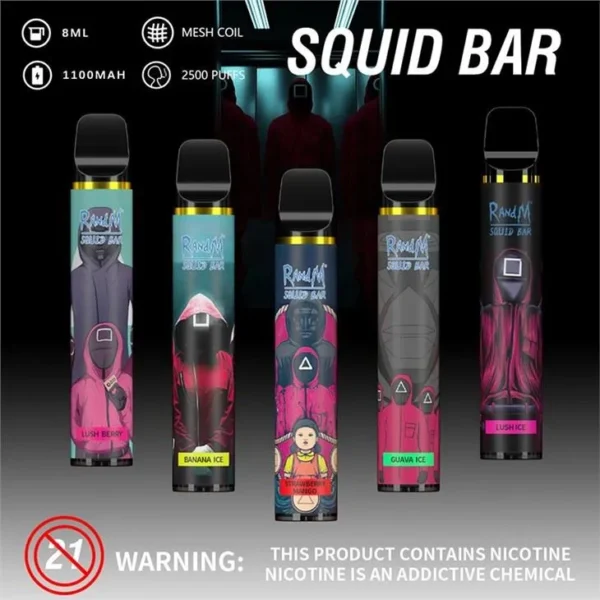 Randm Squid Bar 2500 Puffs Disposable Vape