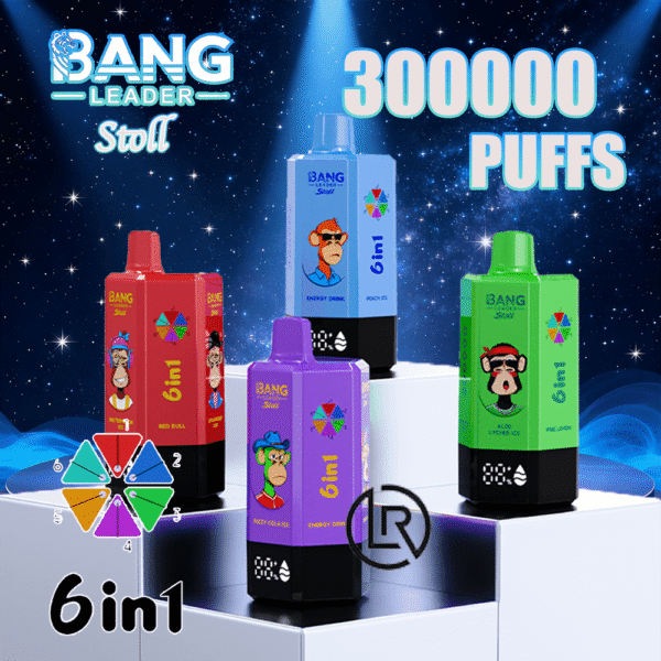 Bang Leader Stoll 300000(300K) Puffs  6 in 1 Disposable Vape