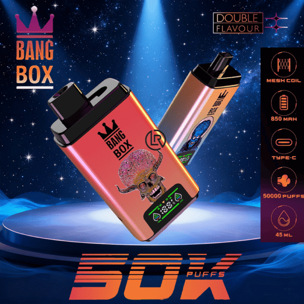 Bang Box 50000 (50K)Puffs Dual flavor Rechargeable Disposable Vape
