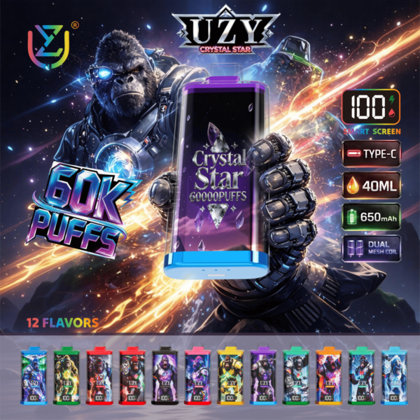 UZY Crystal Star 60000 (60K) Puffs Disposable Vape