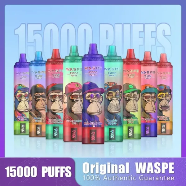 Waspe  Monkey 15000 (15K) Puffs  LCD Display Disposable Vape