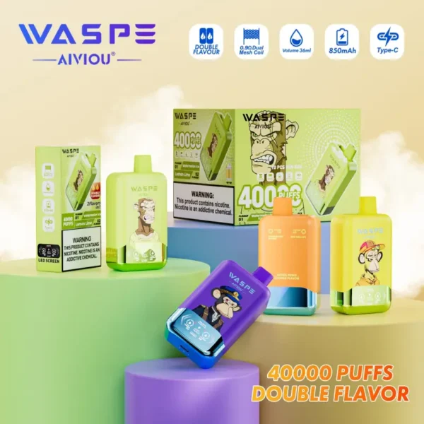 WASPE Twins 40000 （40K) Puffs Disposable Vape